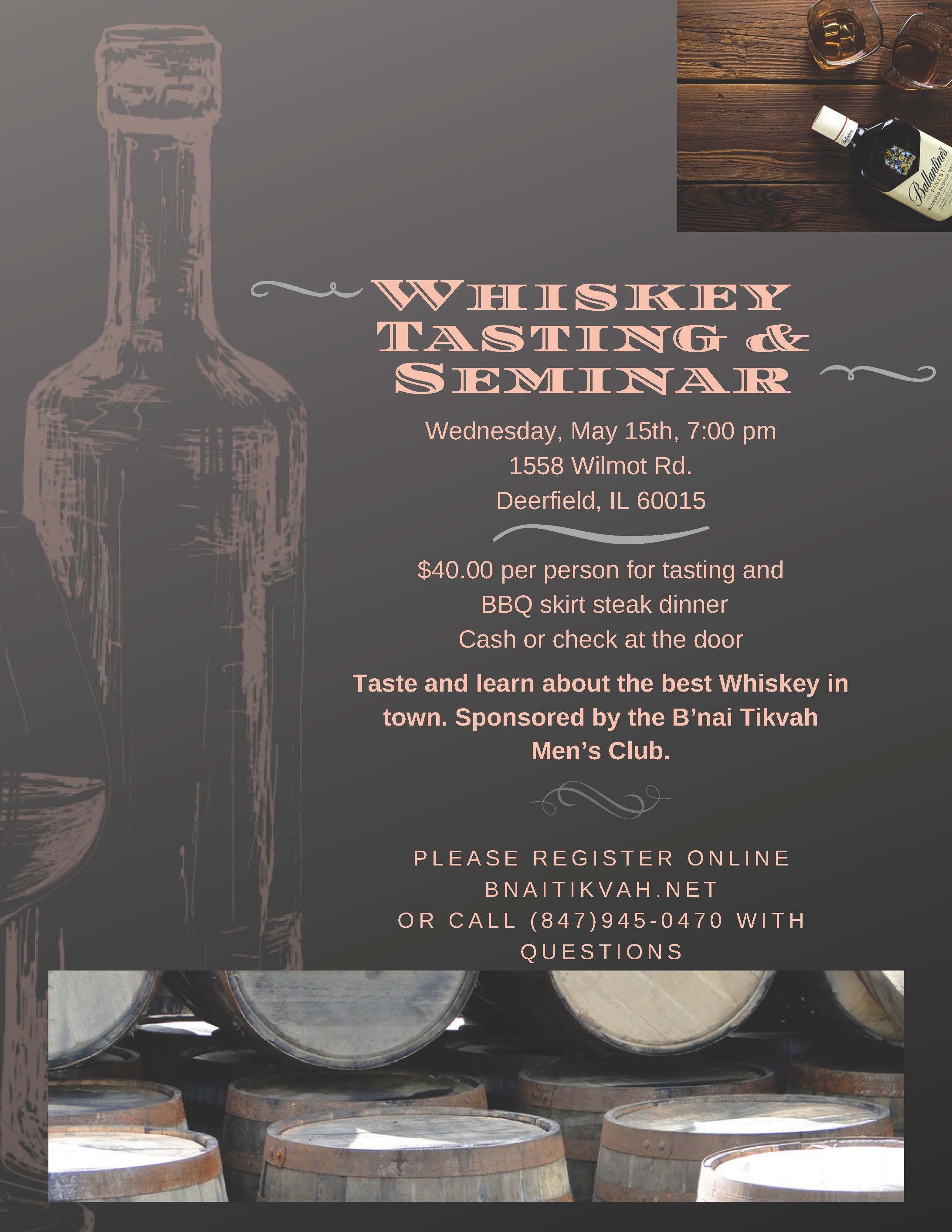 Whiskey Tasting and Seminar