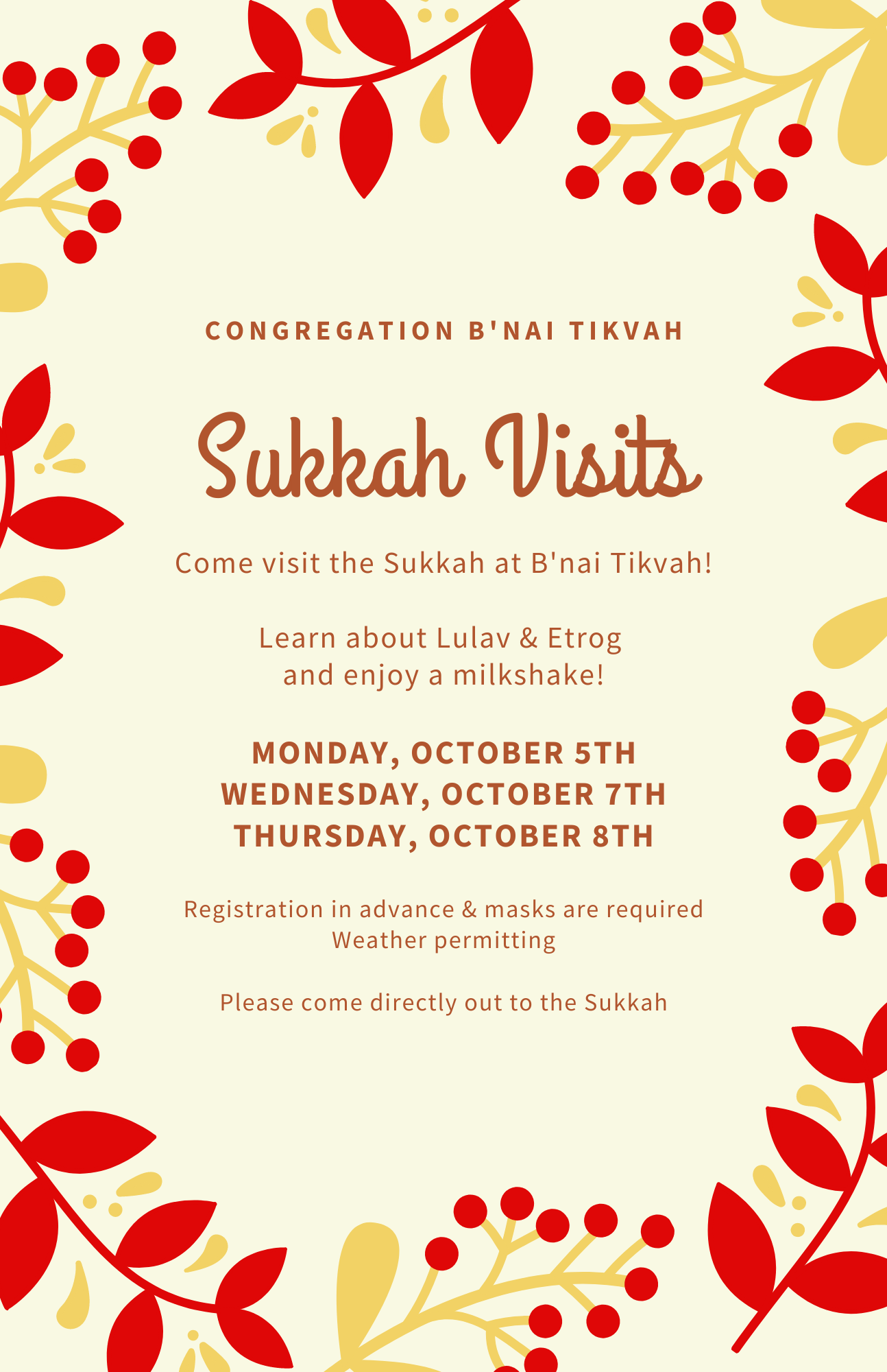Sukkah Visits